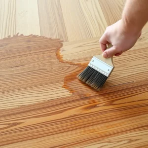 Step 3: Staining & Sealing Apply stain evenly with a brush or cloth, following the wood grain. Allow stain to dry before applying polyurethane. Use a high-quality sealer to protect the wood.