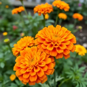 French Marigolds (Tagetes patula)