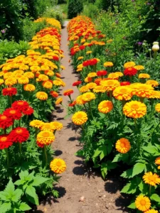 Marigold flower plant